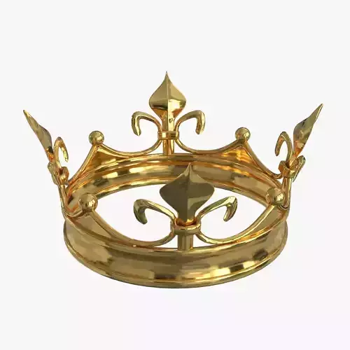 Royal Crown v6 Low-poly 3D model