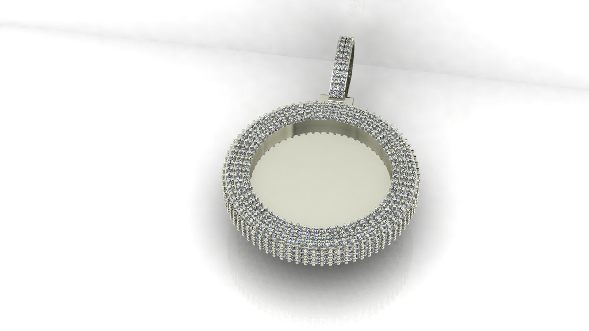 Photo frame Pendant  3D print model_1