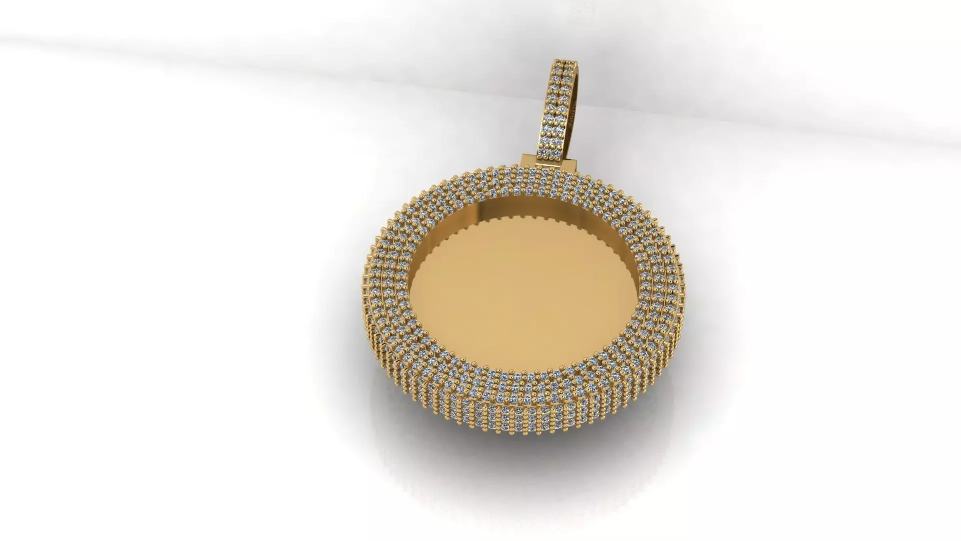 Photo frame Pendant  3D print model_0