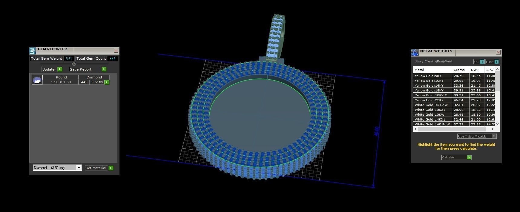 Photo frame Pendant  3D print model_4