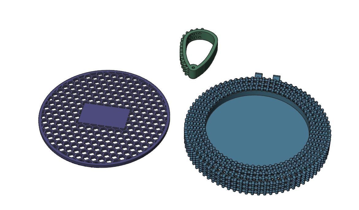 Photo frame Pendant  3D print model_3