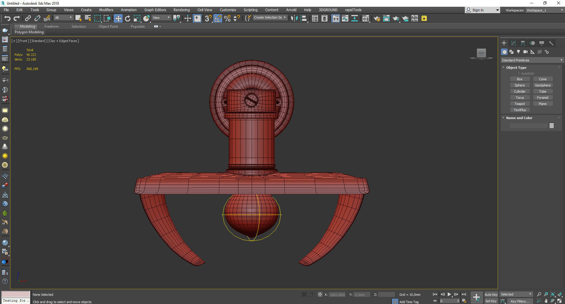 VINTAGE INDUSTRIAL PORCELAIN ENAMEL SCONCE Low-poly 3D model_2