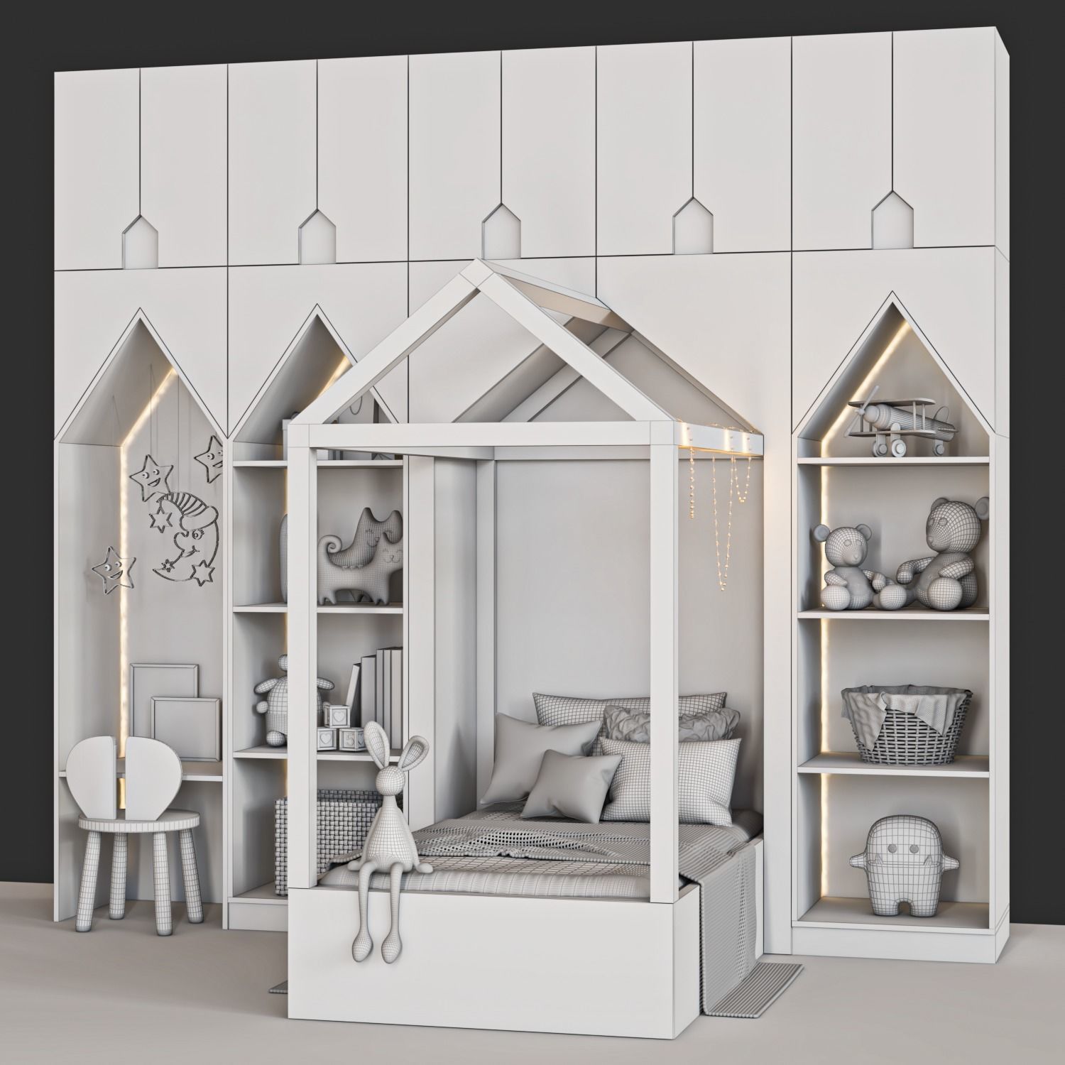 decorative set 46 3D model_4