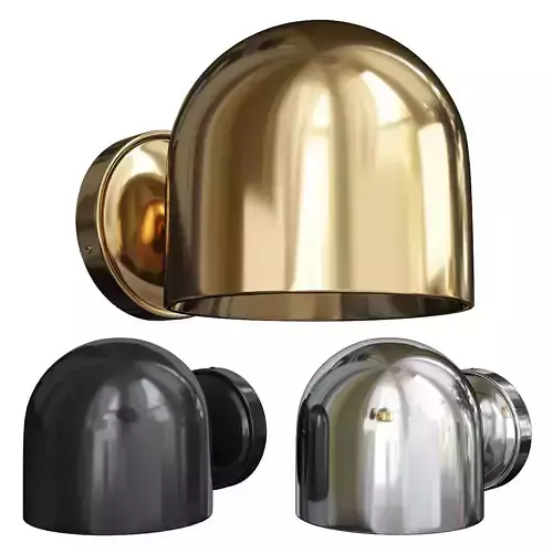  DOLEMAN LARGE DOME LED WALL SCONCE Low-poly 3D model
