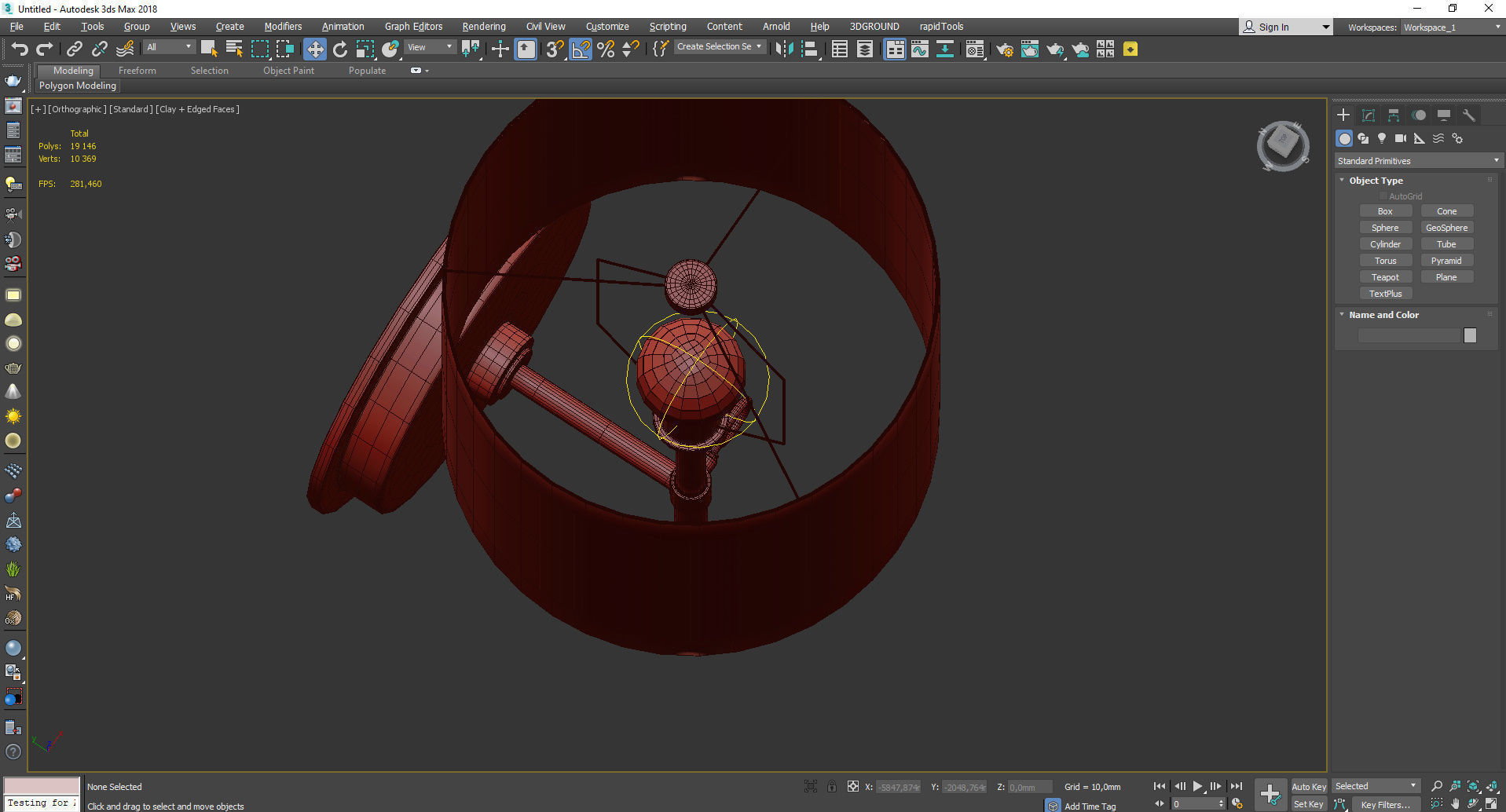 KEYSTICK WALL SCONCE Low-poly 3D model