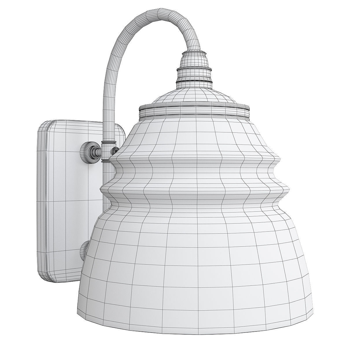 LADD SINGLE SCONCE Low-poly 3D model_1