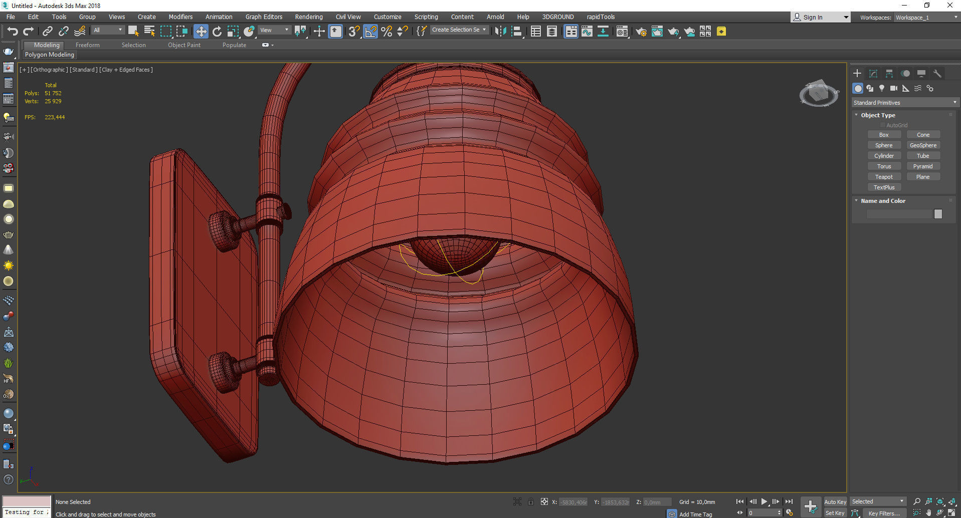 LADD SINGLE SCONCE Low-poly 3D model_4