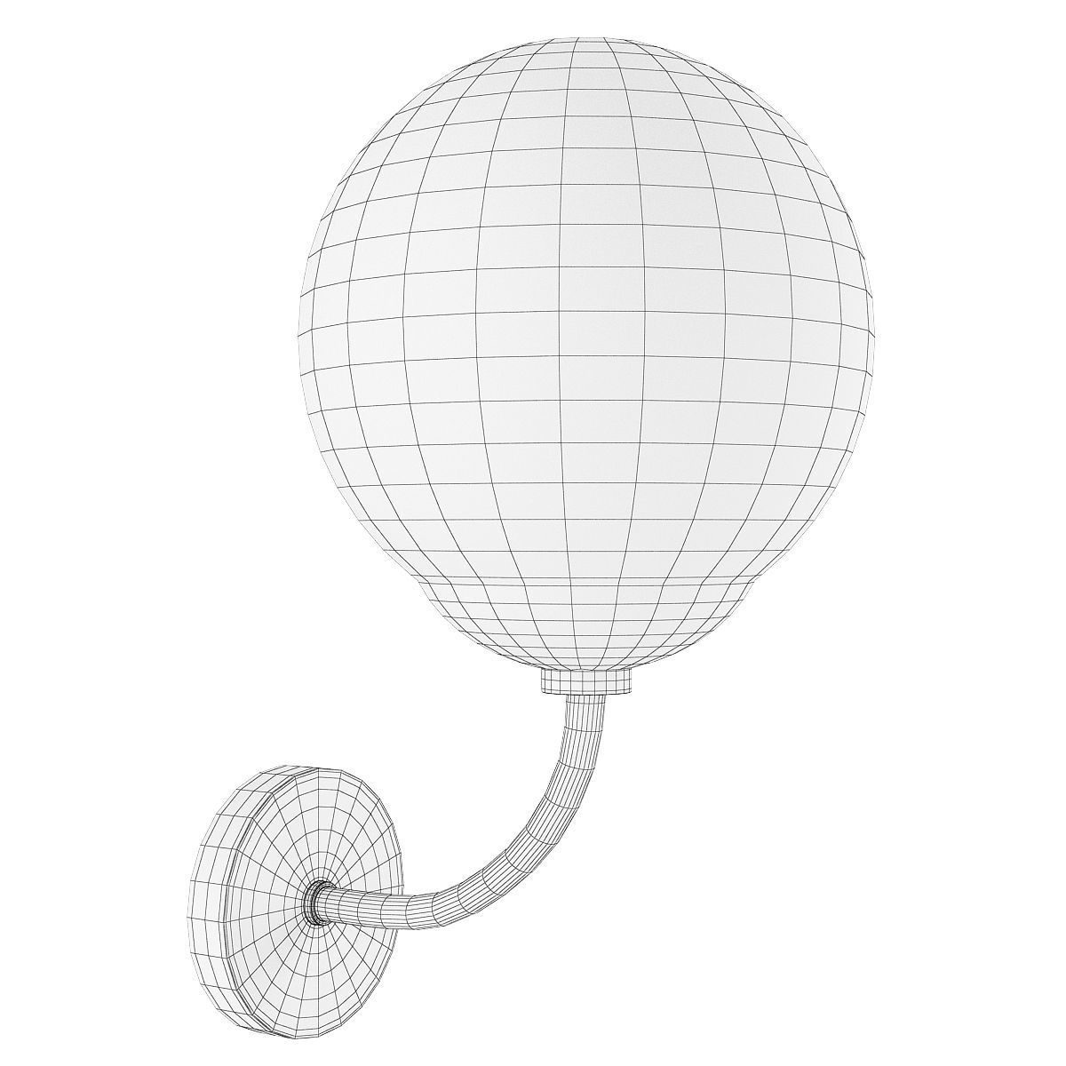 Mitzi Carrie Wall Sconce Low-poly 3D model_1