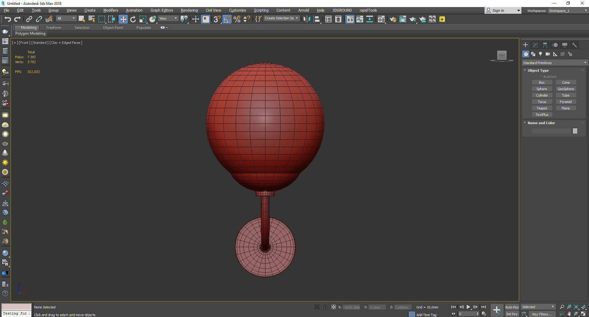 Mitzi Carrie Wall Sconce Low-poly 3D model_2