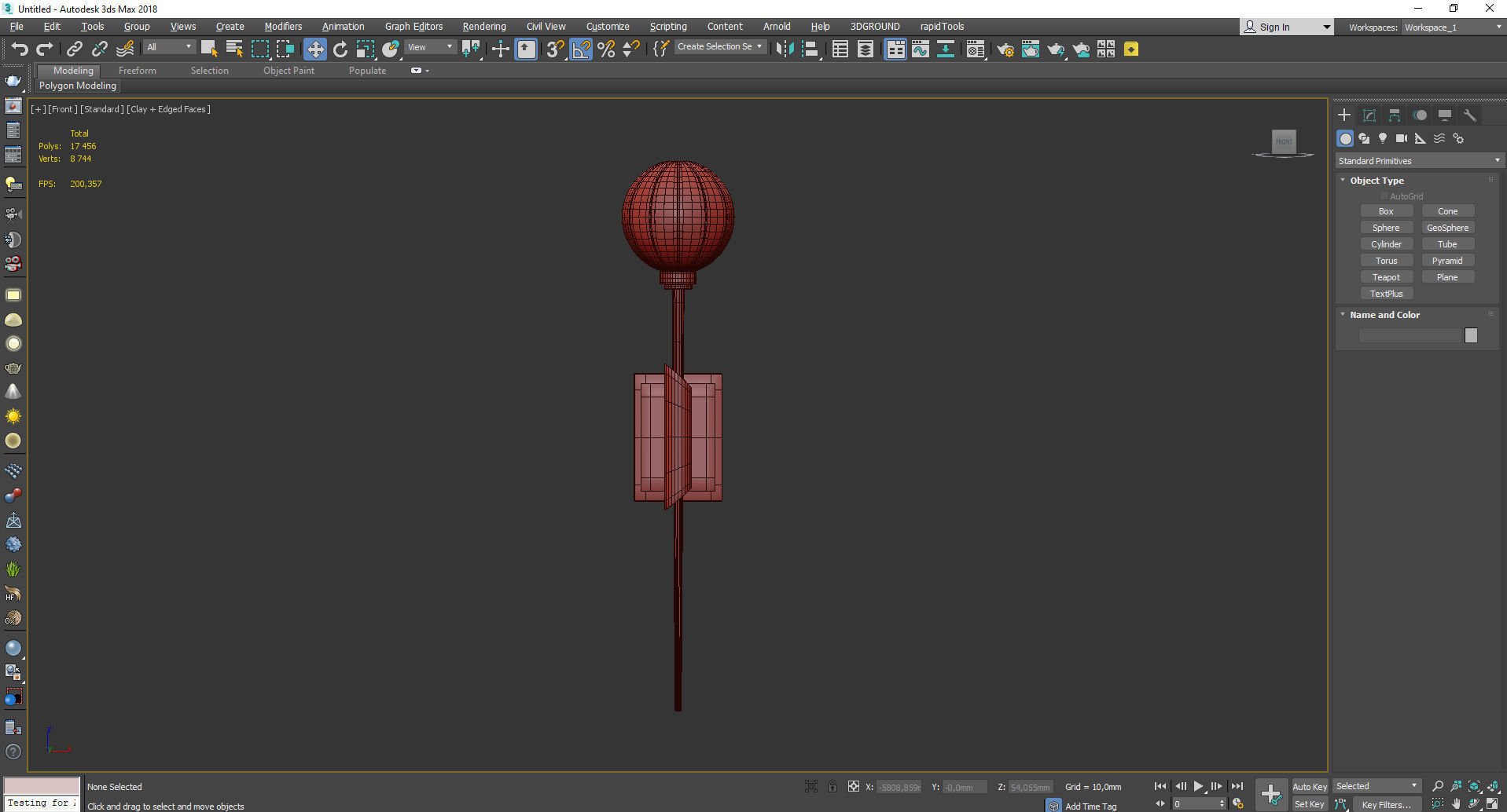 Corbett Tempest Wall Sconce Low-poly 3D model_2