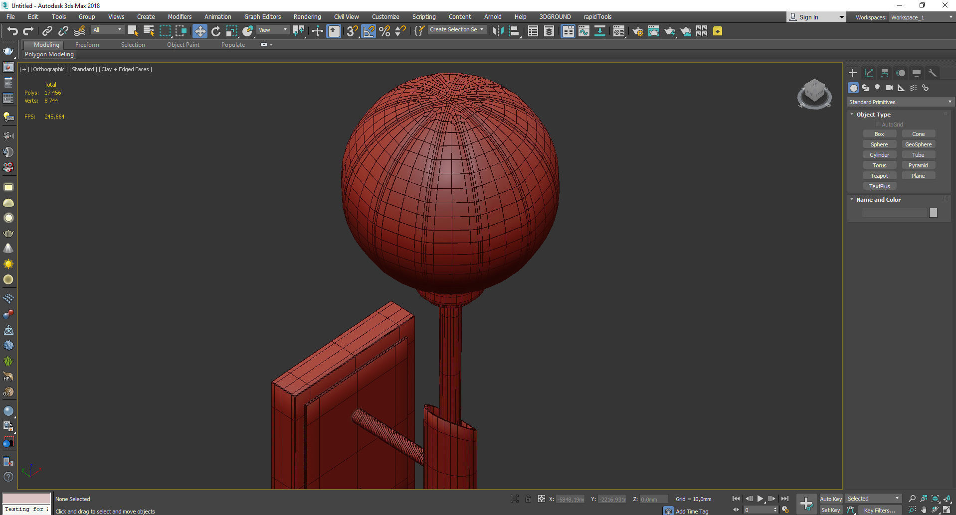 Corbett Tempest Wall Sconce Low-poly 3D model_4