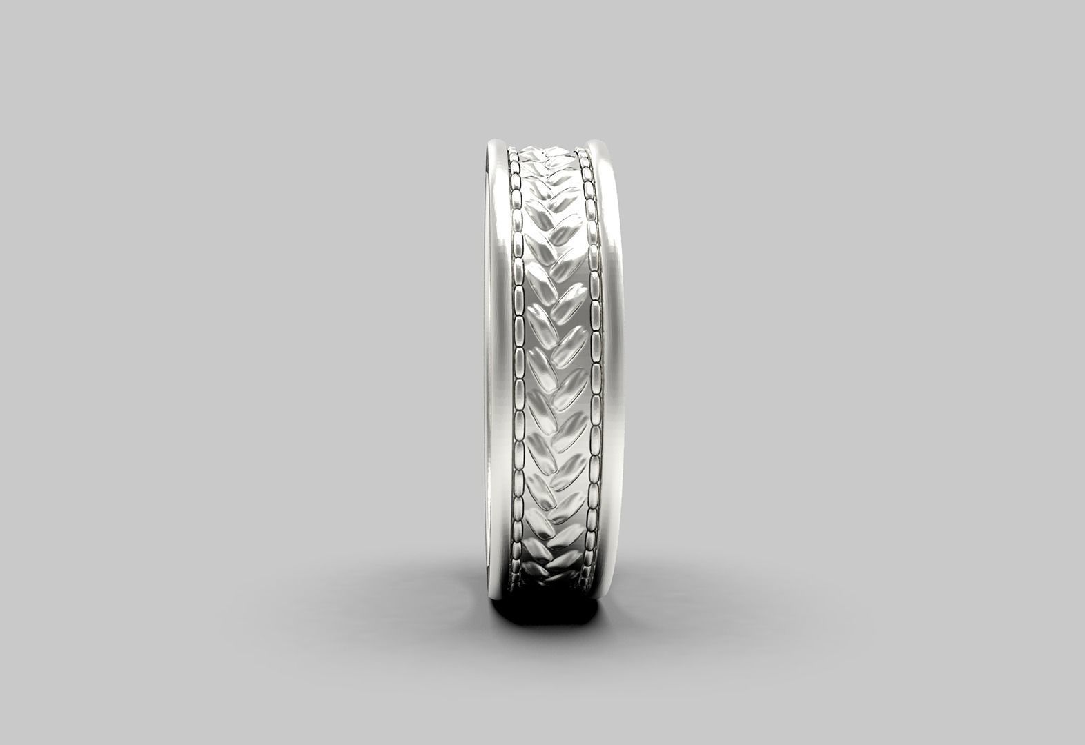Ring with braid pattern Free 3D print model_5