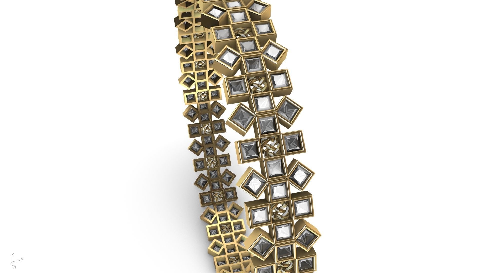 princess cut celtic knot bangle stl verified 3D print model_18