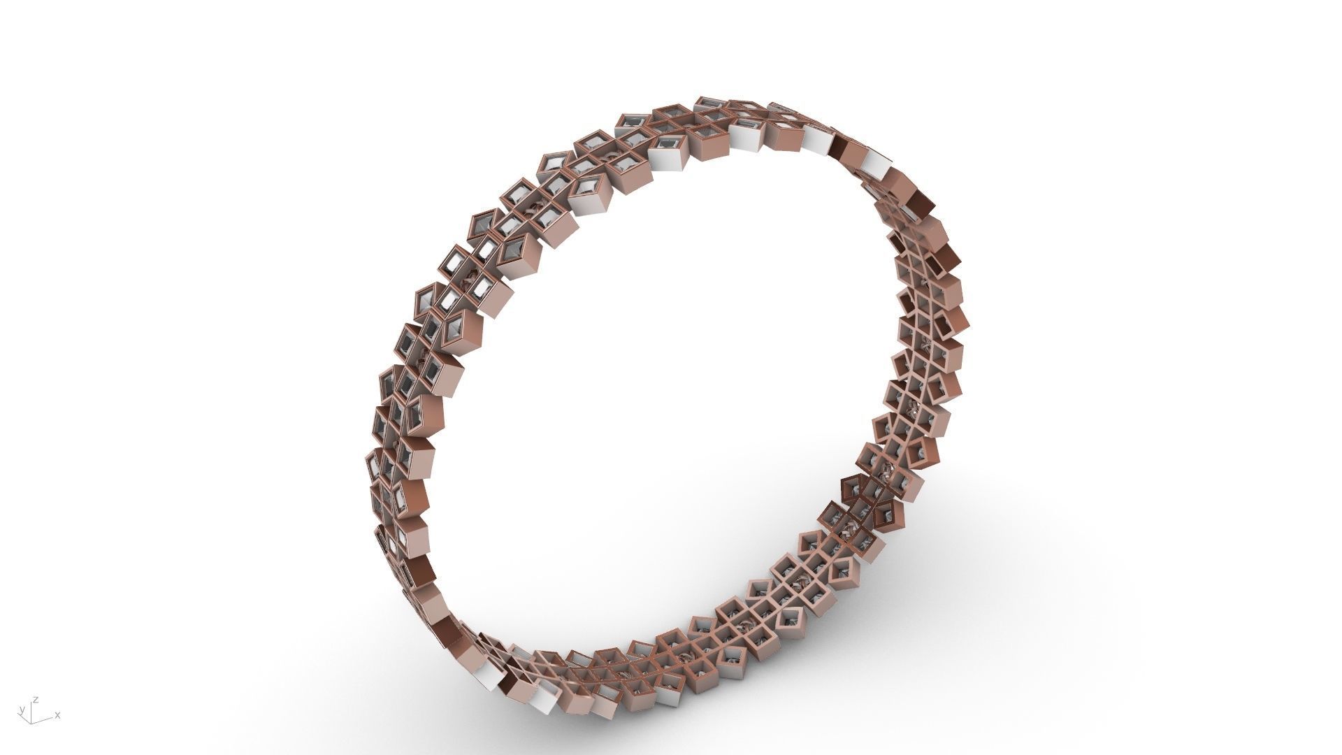 princess cut celtic knot bangle stl verified 3D print model_5