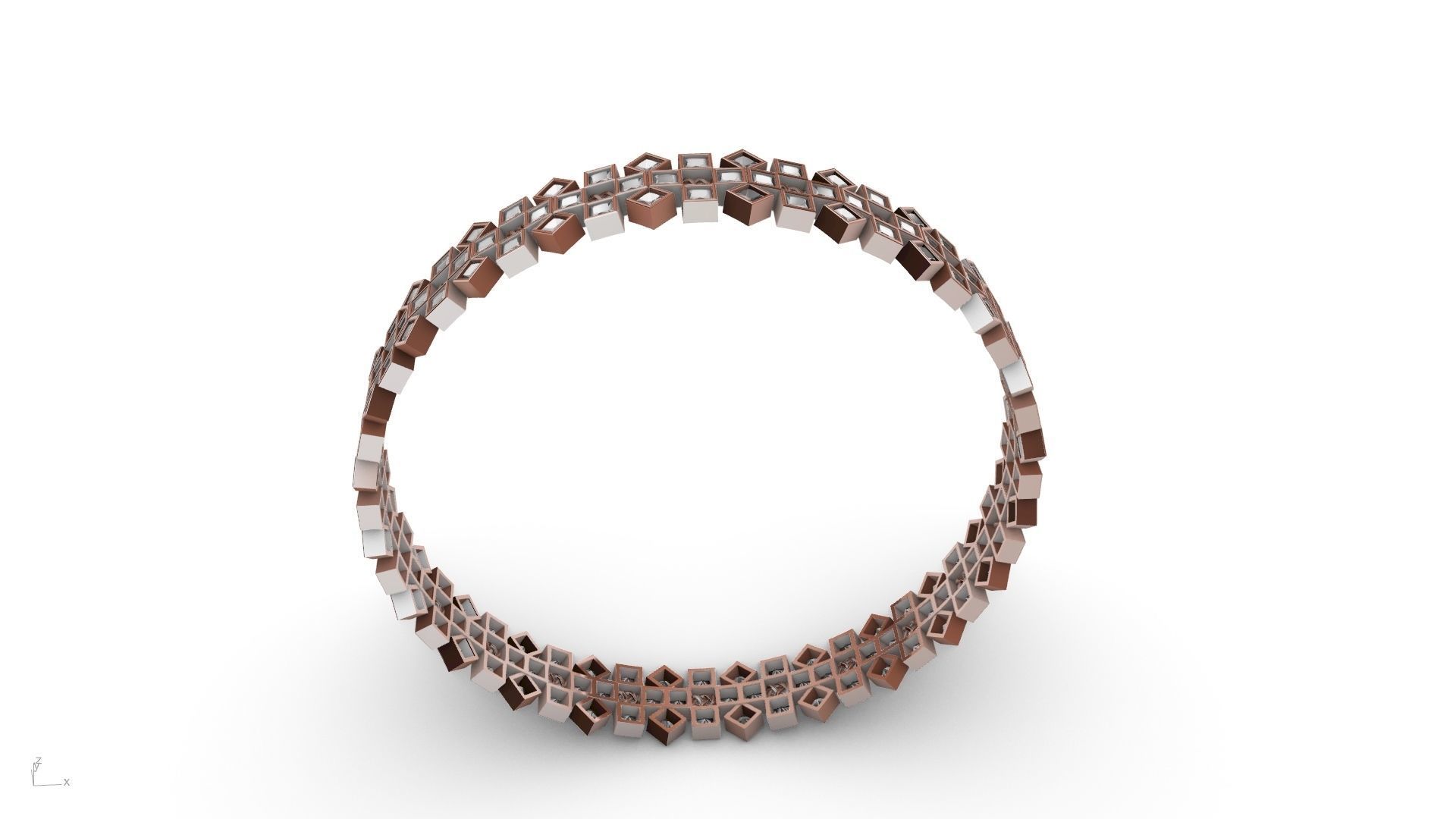 princess cut celtic knot bangle stl verified 3D print model_3