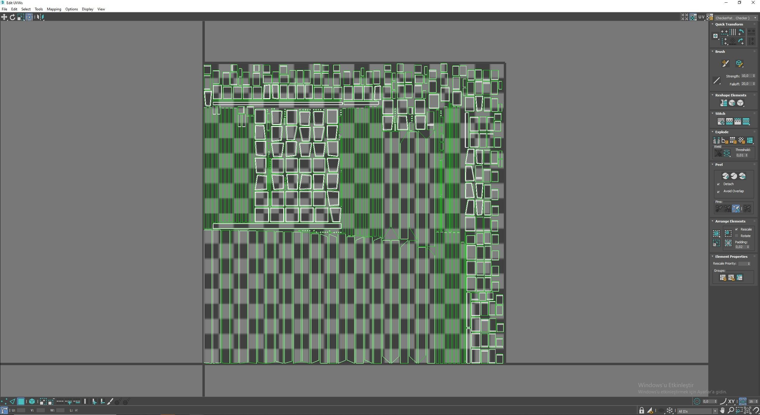 Medieval Door  Low-poly 3D model_9