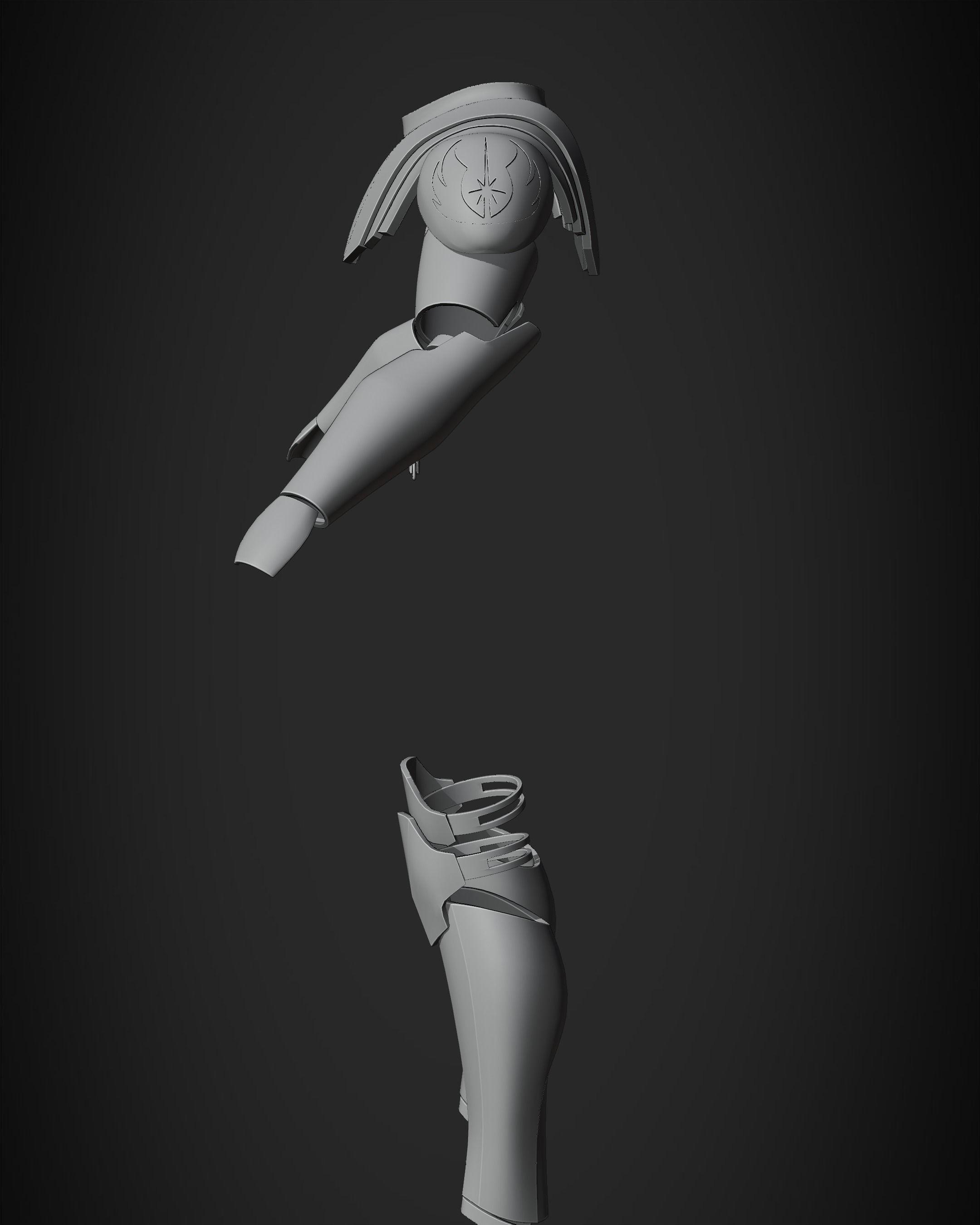 Obi Wan Kenobi Battle Armor for Cosplay 3D print model_16