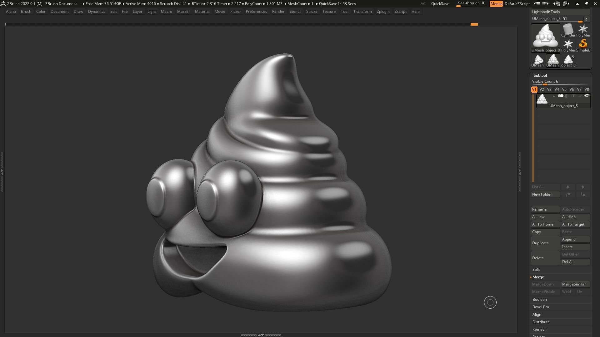 Emoji Pile of Poo 3d print model 3D print model_13