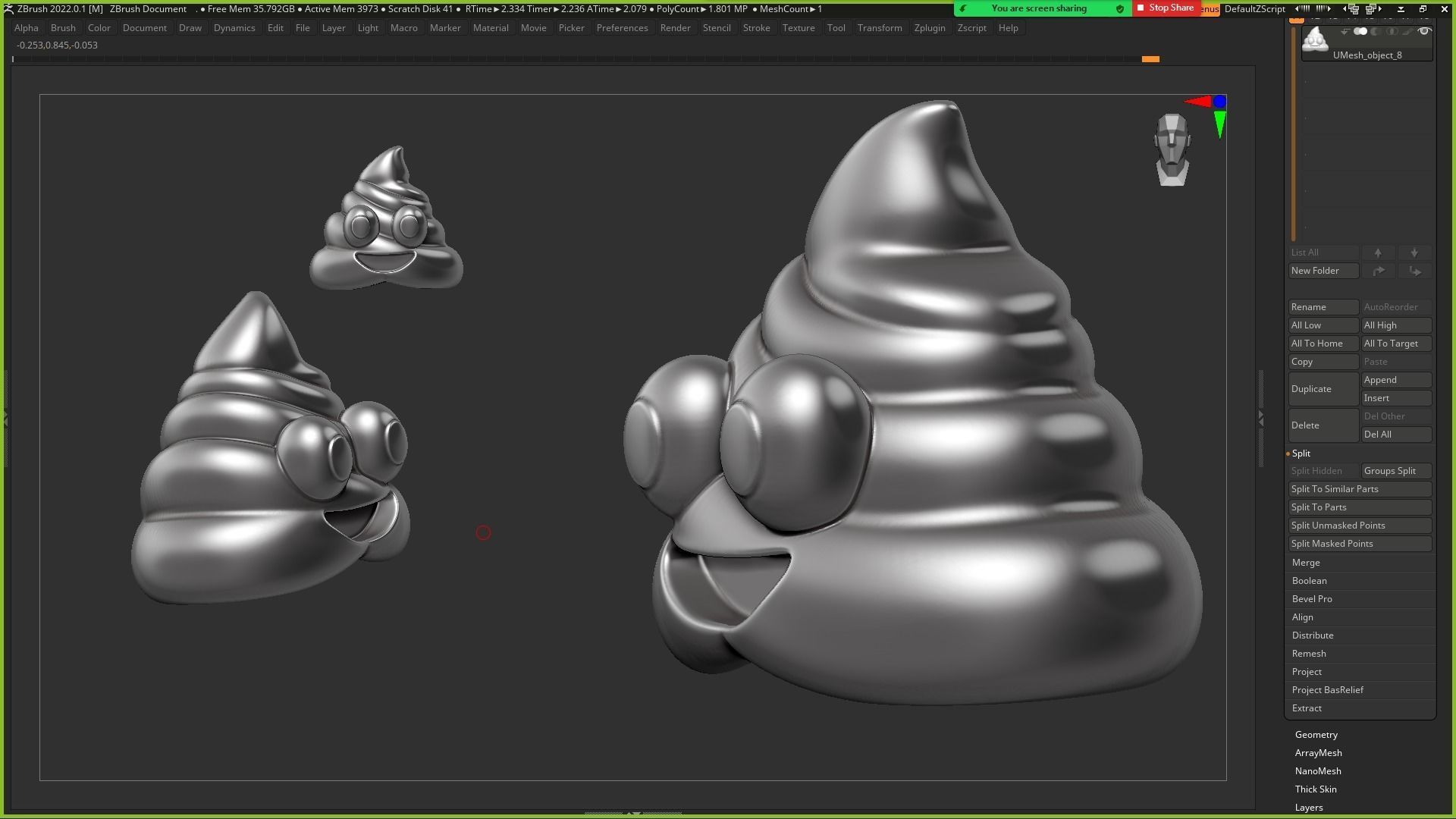 Emoji Pile of Poo 3d print model 3D print model_15