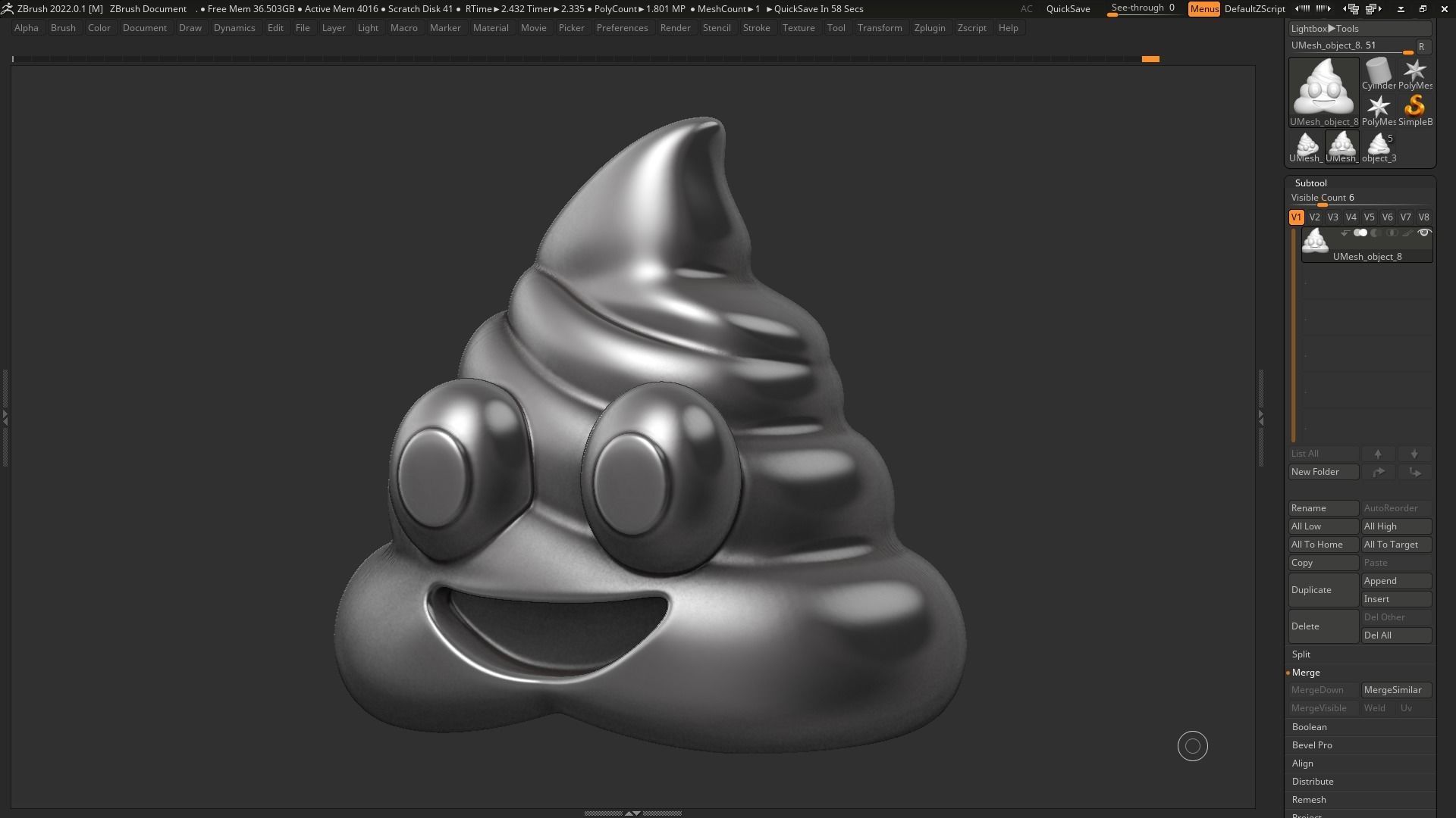 Emoji Pile of Poo 3d print model 3D print model_14