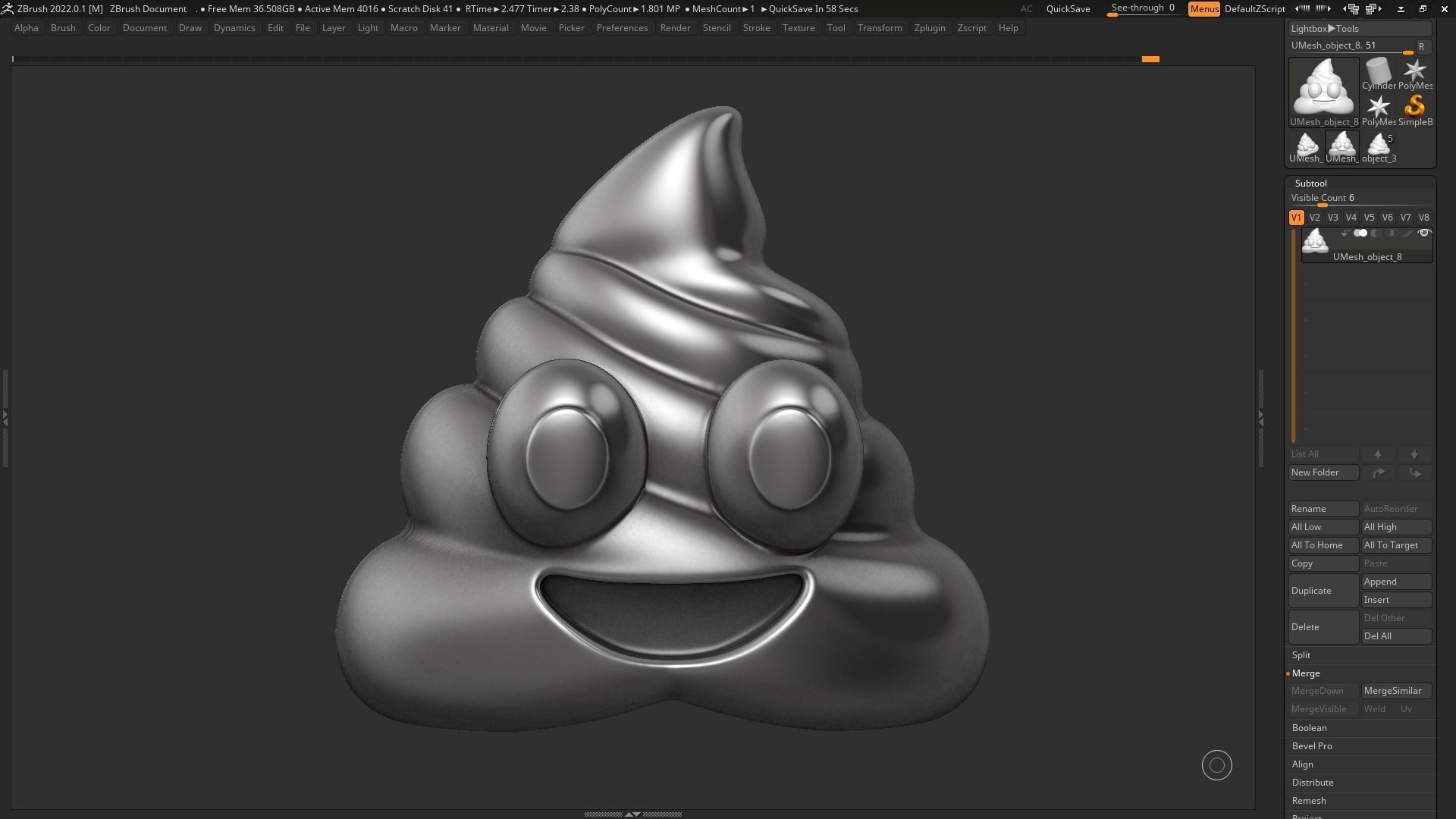 Emoji Pile of Poo 3d print model 3D print model_3