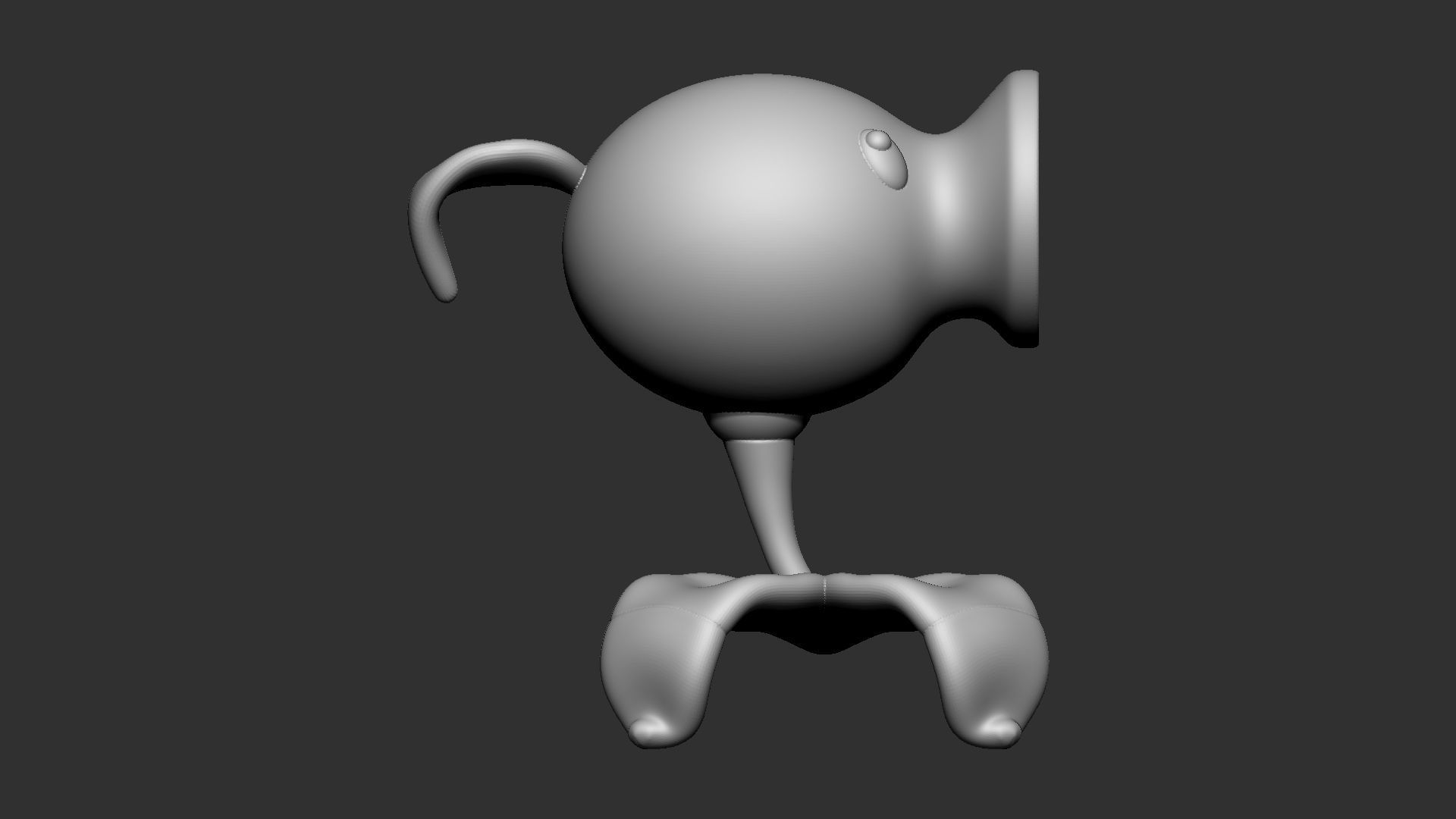 Peashooter from Plants vs Zombies - 3D Print Model 3D print model_11