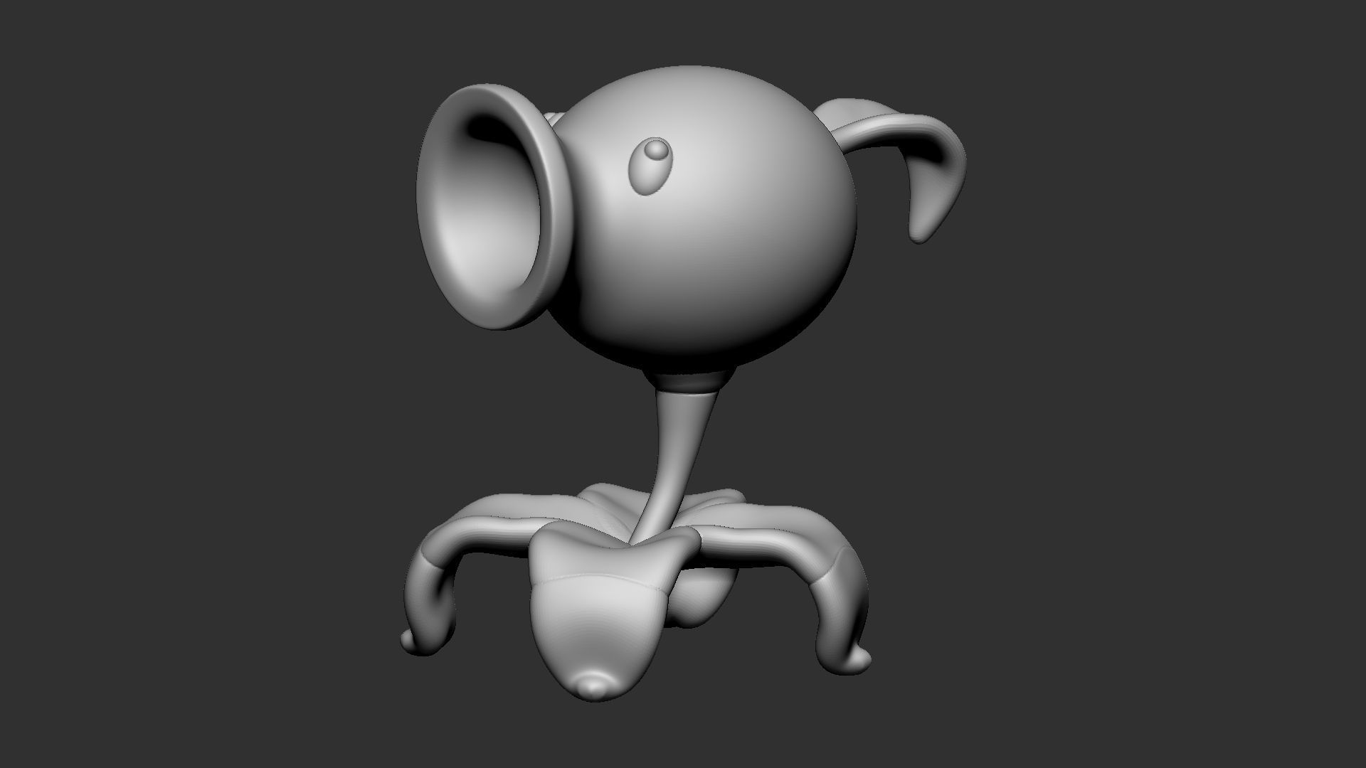 Peashooter from Plants vs Zombies - 3D Print Model 3D print model_14
