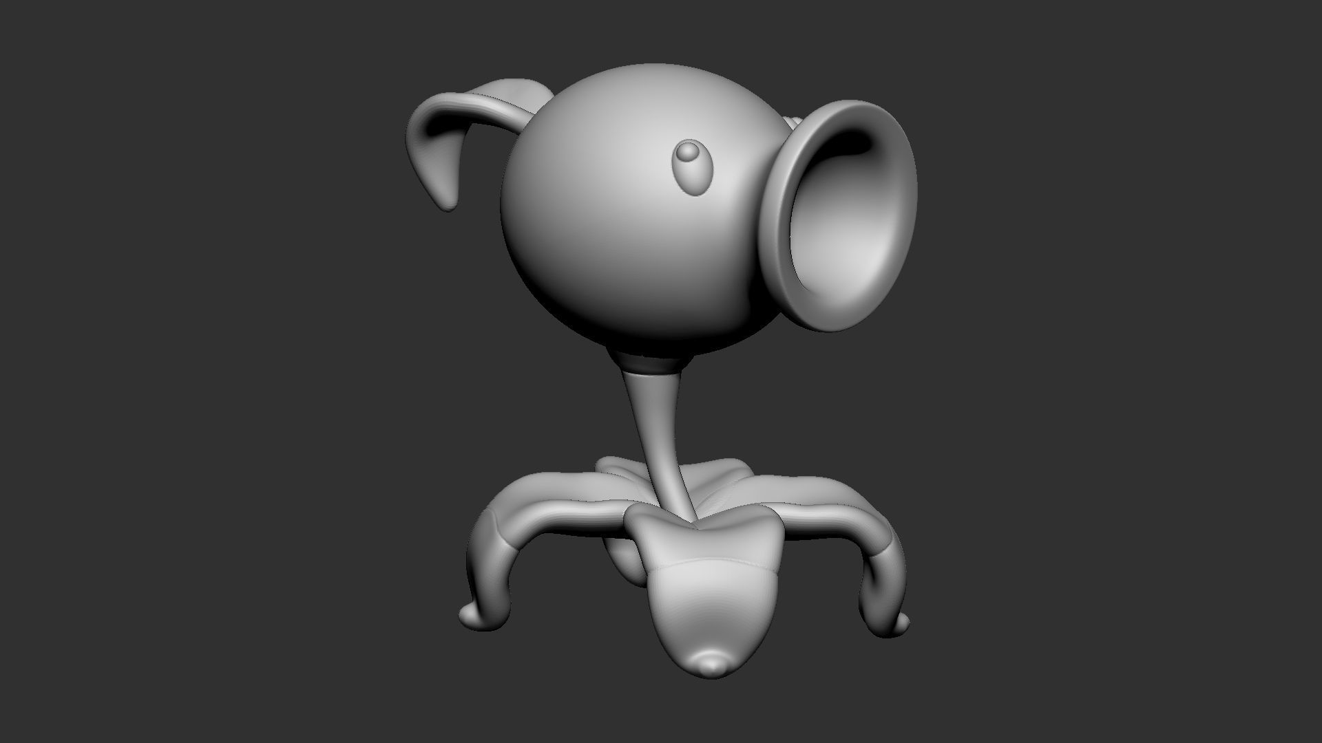Peashooter from Plants vs Zombies - 3D Print Model 3D print model_10