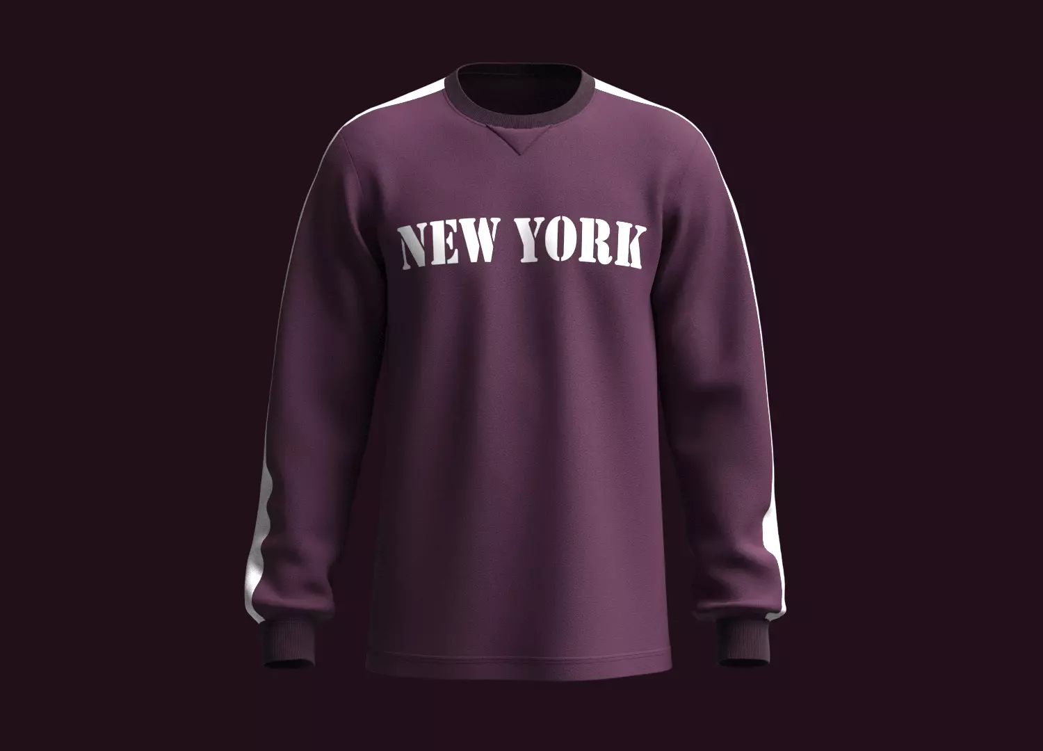 Sweatshirt-New York 3D model_0