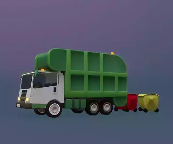 toon garbage truck