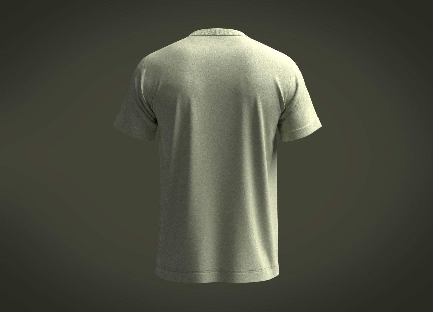 T-Shirt-Green t shirt 3D model_3