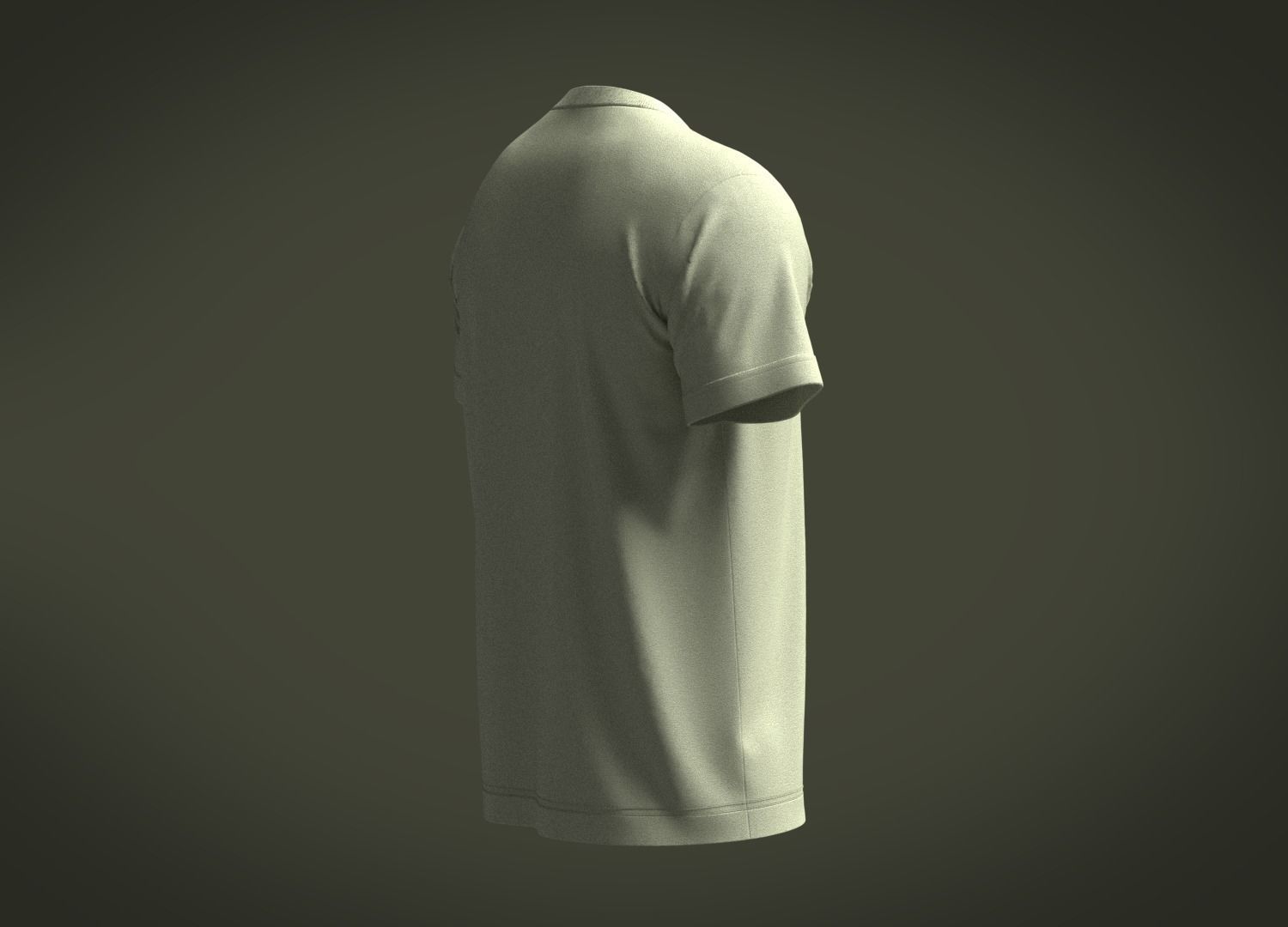 T-Shirt-Green t shirt 3D model_2
