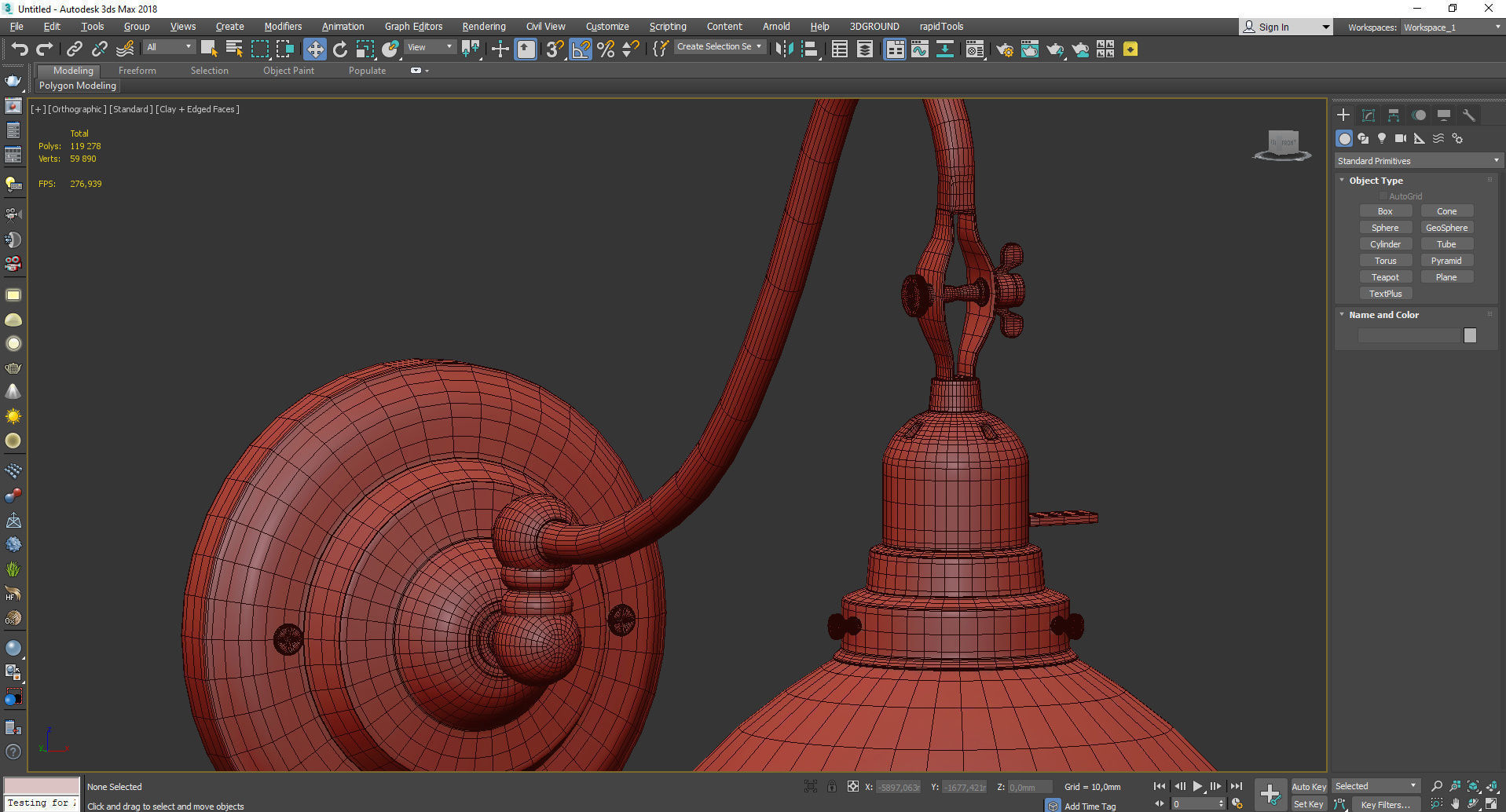 FITTER SINGLE SWING ARM SCONCE Low-poly 3D model_4