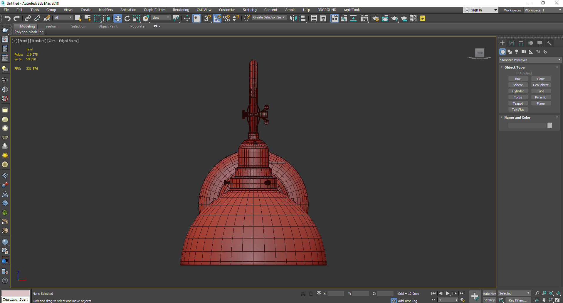 FITTER SINGLE SWING ARM SCONCE Low-poly 3D model_2
