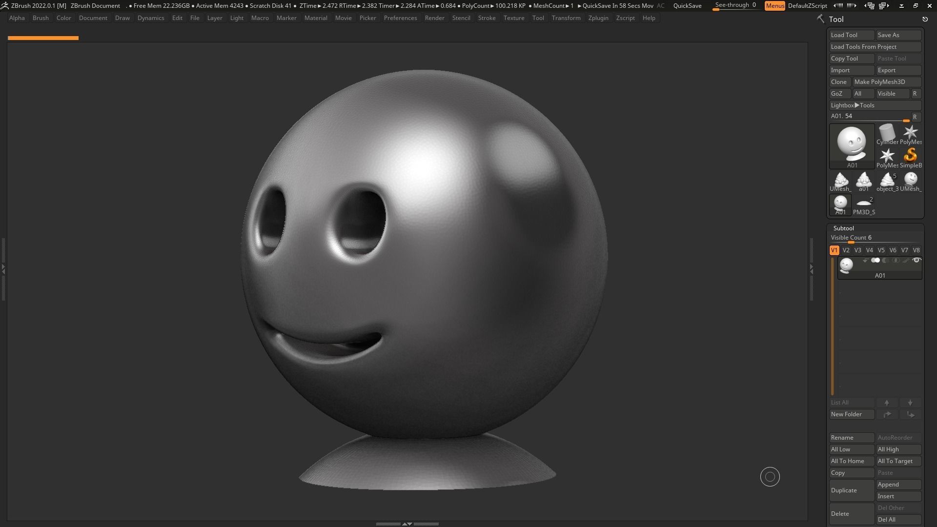 Emoji Slightly Smiling Face 3d print model 3D print model_9
