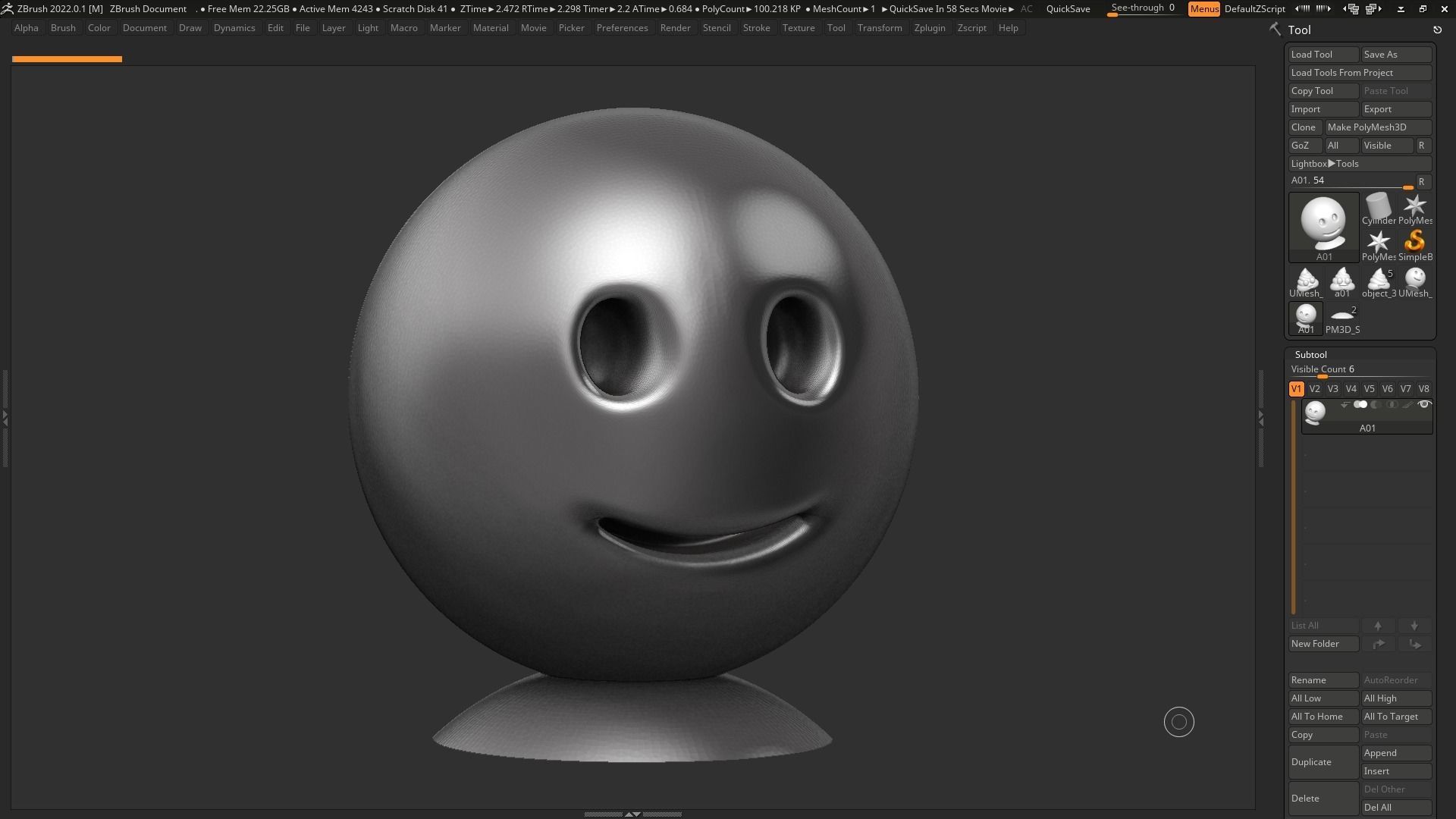 Emoji Slightly Smiling Face 3d print model 3D print model_4