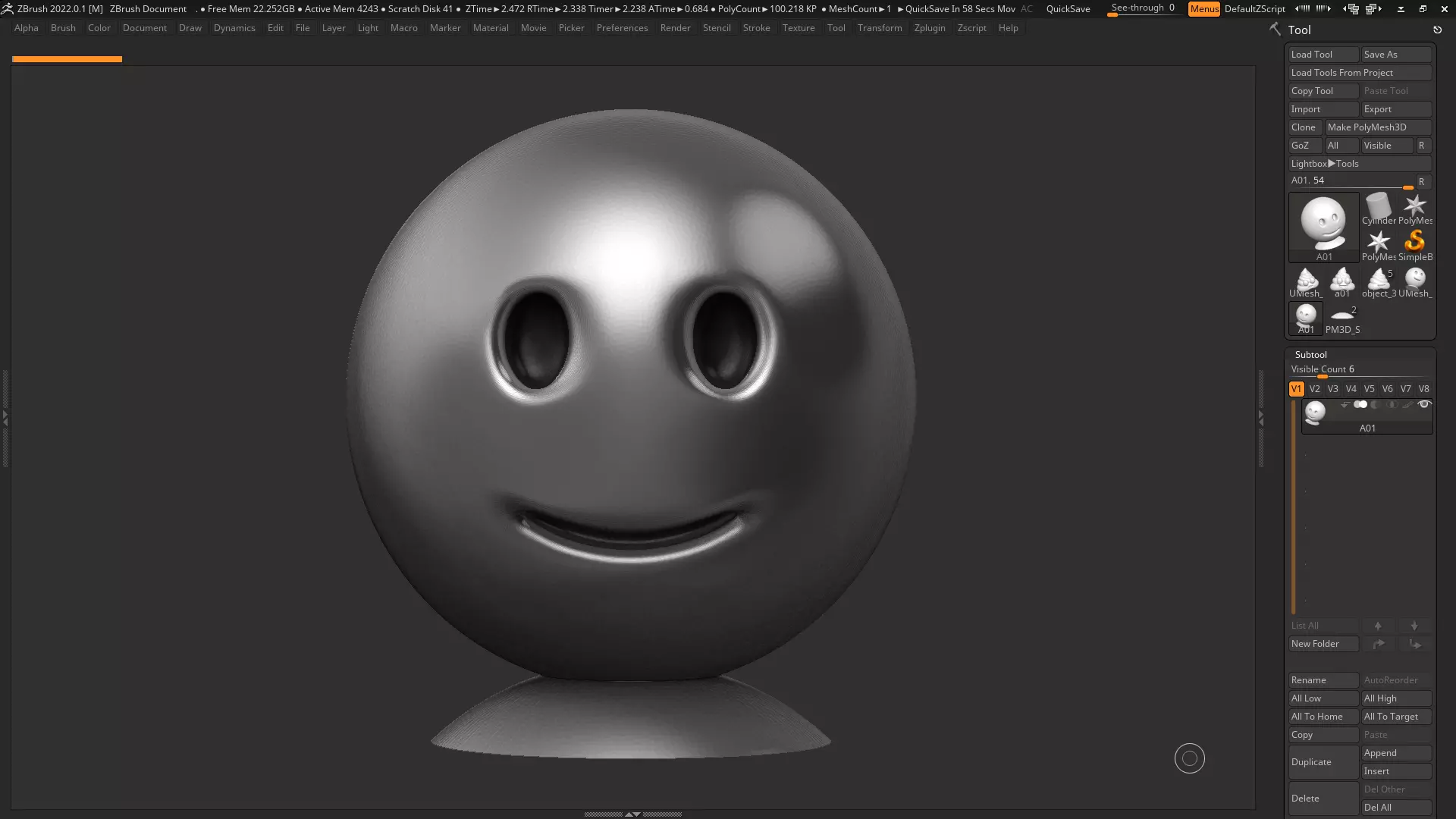 Emoji Slightly Smiling Face 3d print model 3D print model_0