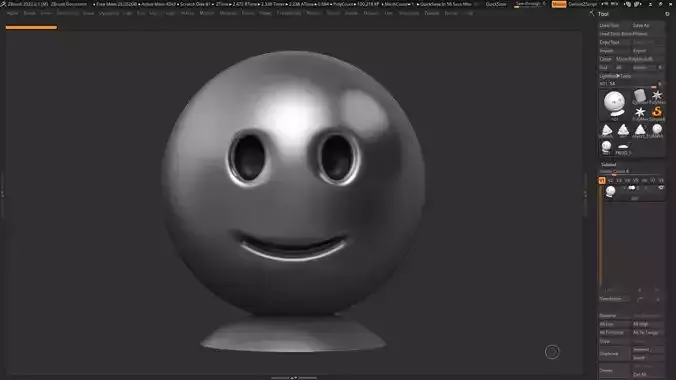Emoji Slightly Smiling Face 3d print model