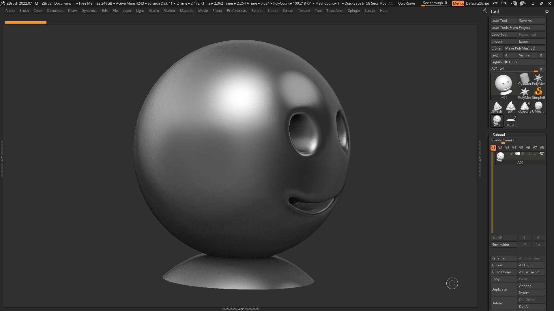 Emoji Slightly Smiling Face 3d print model 3D print model_6