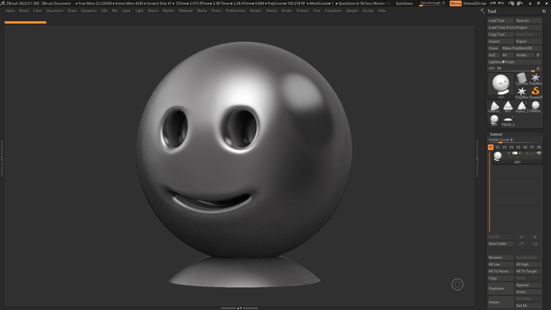 Emoji Slightly Smiling Face 3d print model 3D print model_8