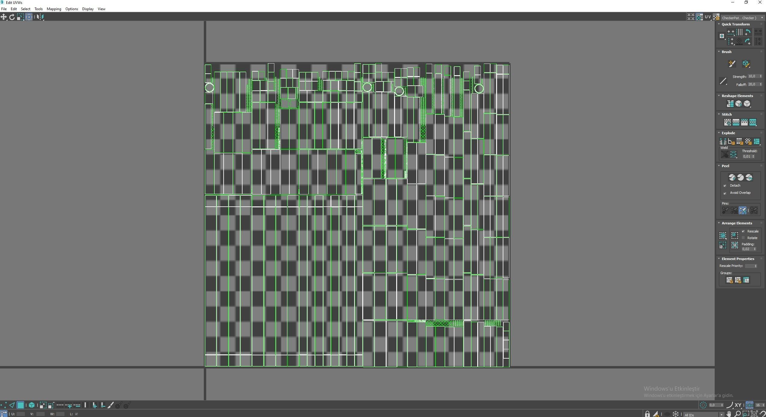 Medieval Door Low-poly 3D model_7
