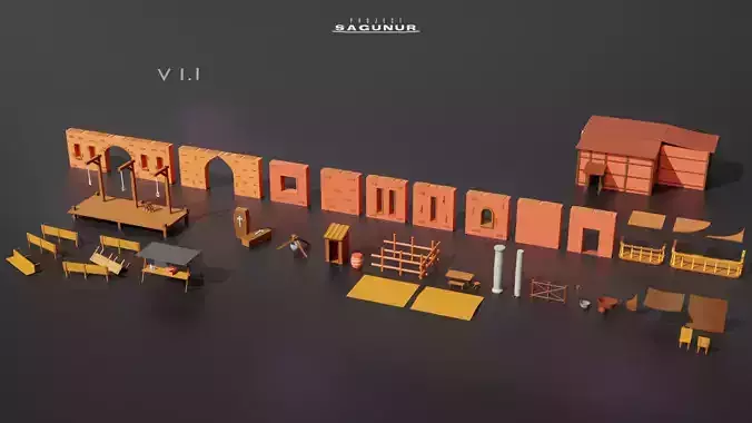 Medieval Game Pieces