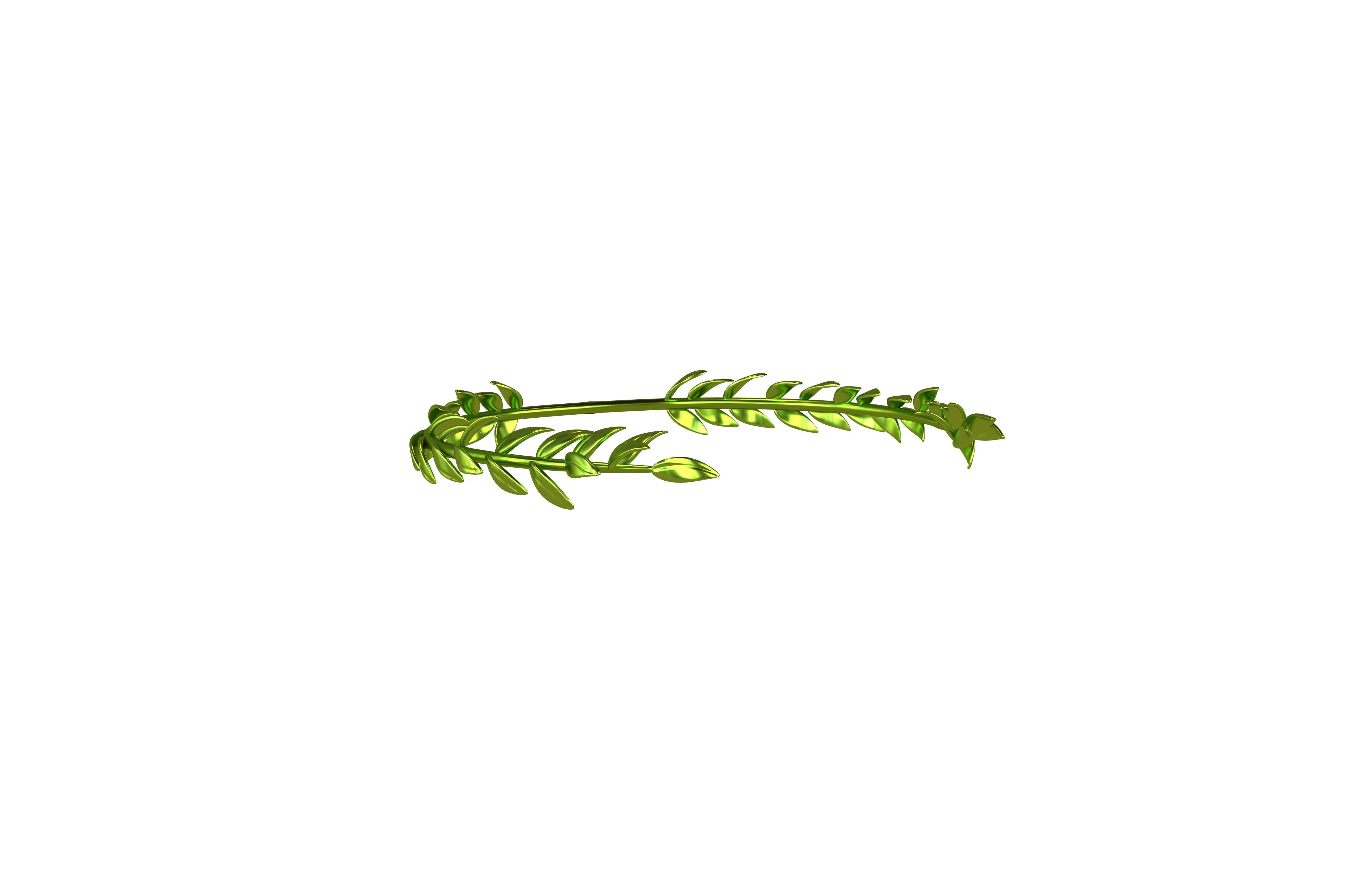 Laurel Wreath Head v1 006 Low-poly 3D model_1