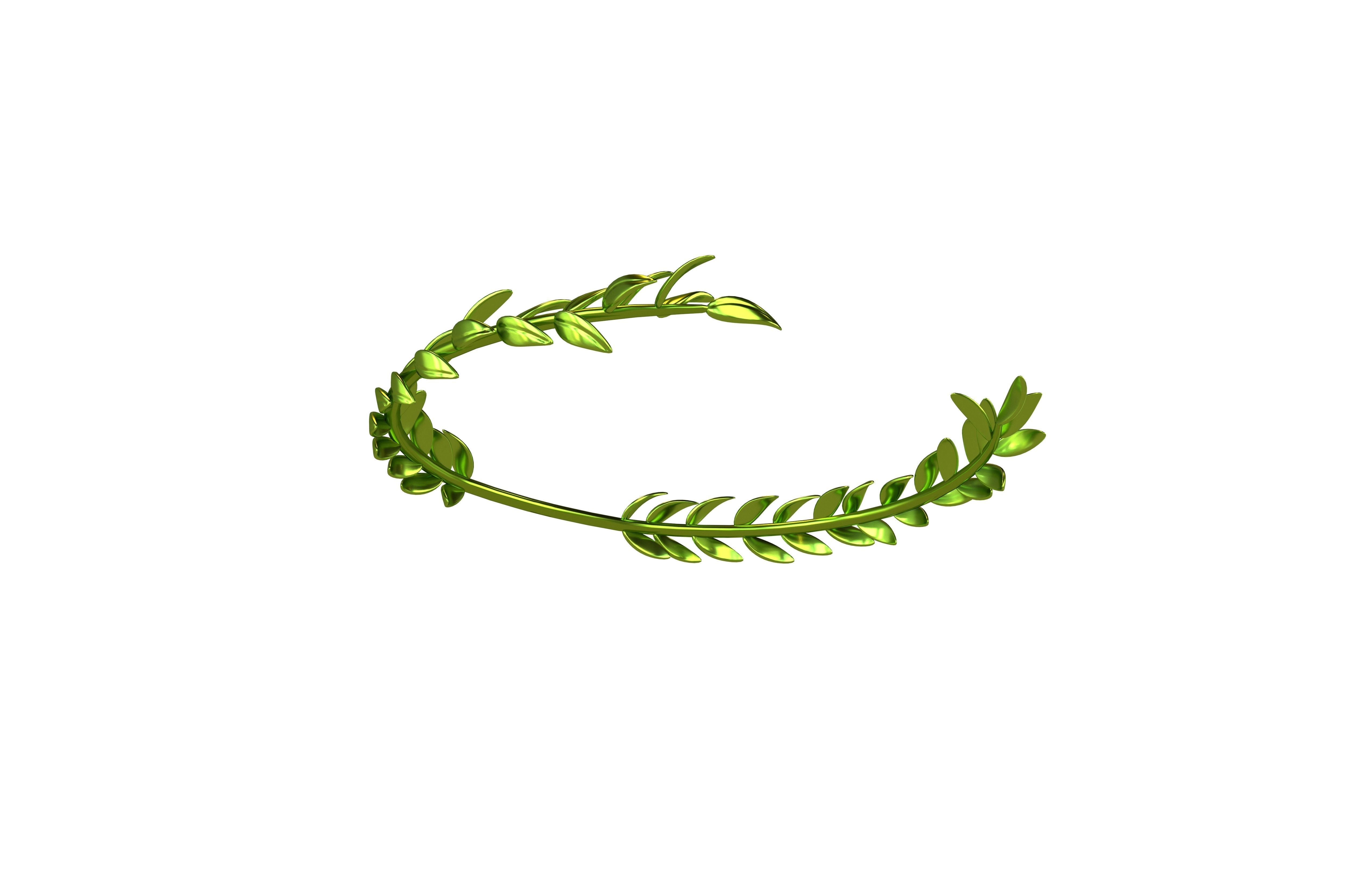 Laurel Wreath Head v1 006 Low-poly 3D model_2