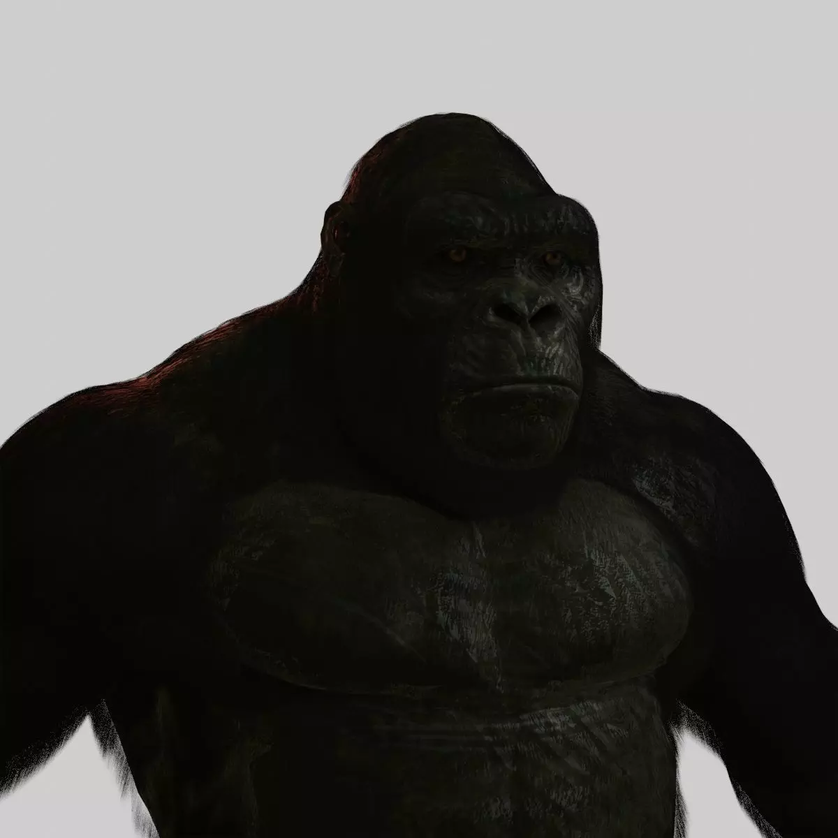 Super Realistic Monkey Kong For Movies or Games Low-poly 3D model_0