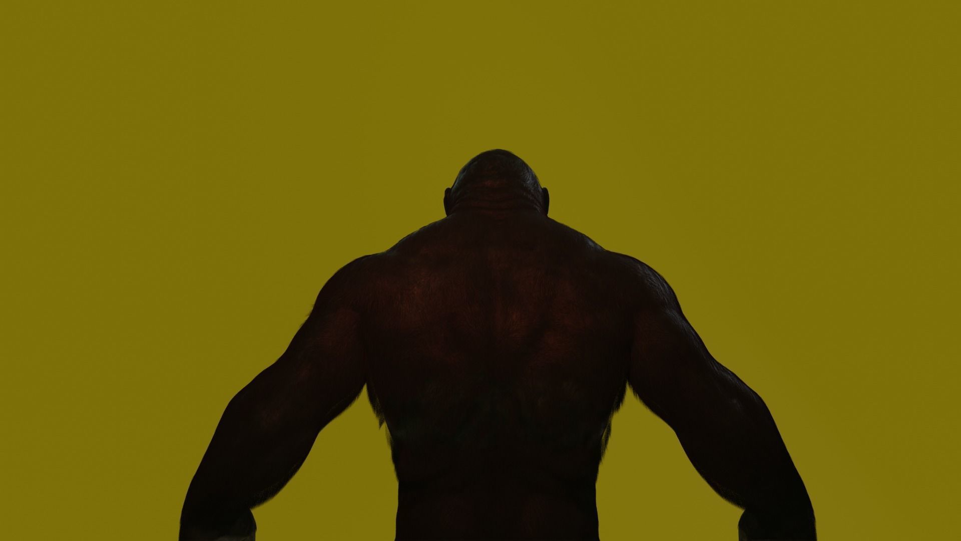 Super Realistic Monkey Kong For Movies or Games Low-poly 3D model_1