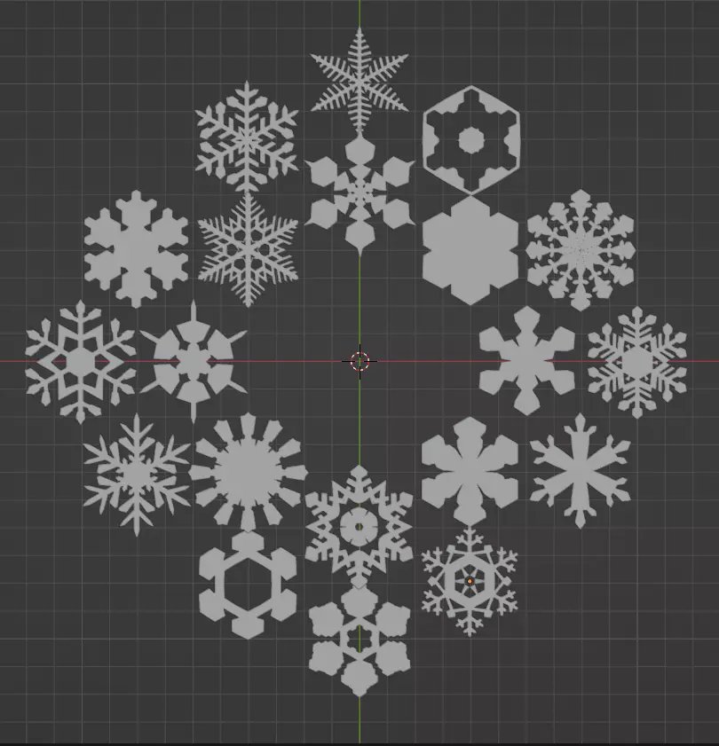 Snow Flake 3D model_0