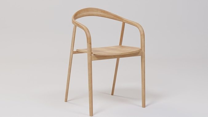 Cafe Chair 51x51x78 Low-poly 3D model