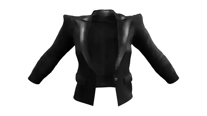 Strong Power Shoulder Blazer Jacket