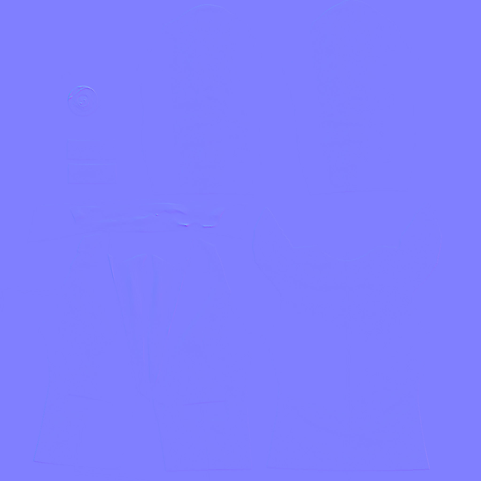 Strong Power Shoulder Blazer Jacket Low-poly 3D model_10